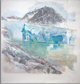 MAGDALENA FIORD   2007   oil/Mylar   44"x42"